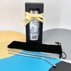 Halloween Tumbler with Straw Gift Box 20oz Stainless Steel Spooky Season